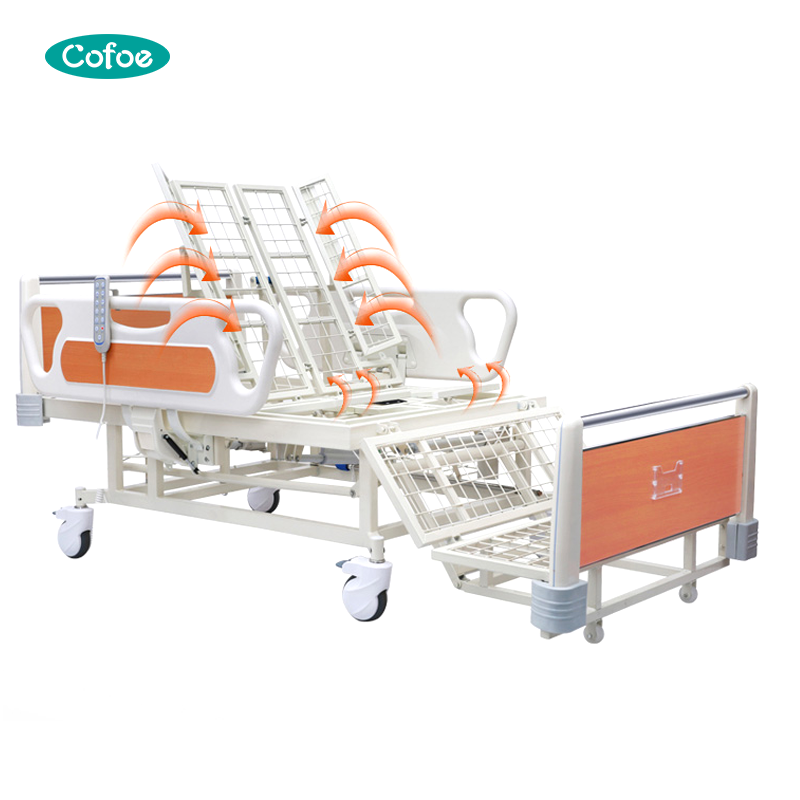 R03 Eléctrico para camas de hospital domiciliarias con barandillas laterales