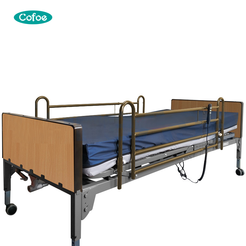 Camas de hospital médicas eléctricas completas R06 con colchón de aire