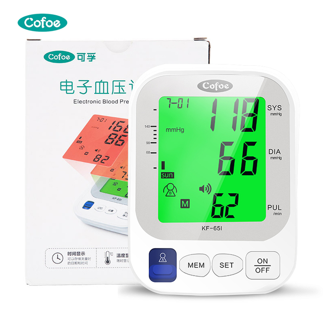 Monitor digital automático de presión arterial Cofoe KF-65I (tipo brazo)