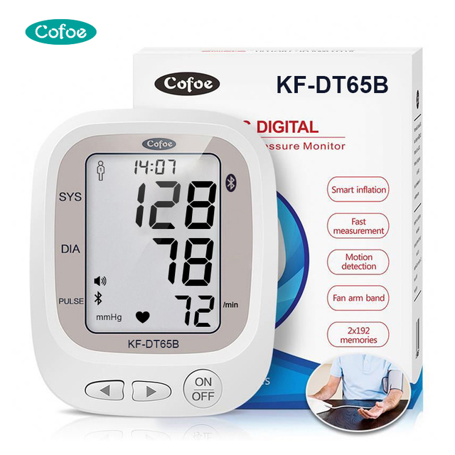 Monitor de presión arterial digital automático KF-DT65B Cofoe (tipo brazo) con bluetooth