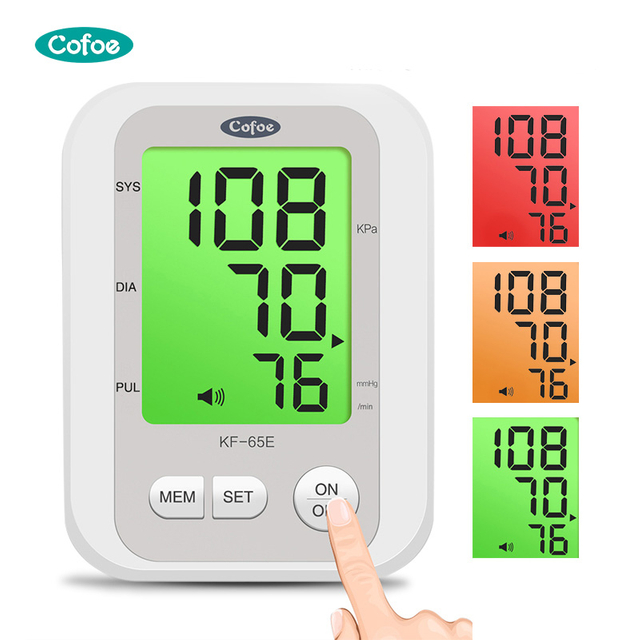 Monitor de presión arterial digital automático KF-65E Cofoe (tipo brazo)