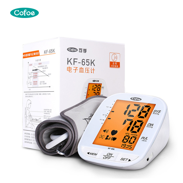 Monitor de presión arterial digital automático KF-65K Cofoe (tipo brazo)